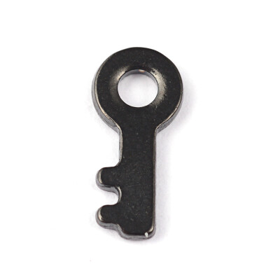 

Key 304 Stainless Steel Charms Gunmetal 10x48x1mm Hole 2mm