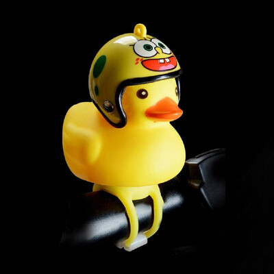 

Cute Little Yellow Duck with Helmet LED Light for Bike Motorcycle