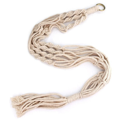 

Hand Made Macrame Plant Hanger Hanging Planter Wall Art Home Decor Indoor Outdoor Cotton Rope Woven Hanger