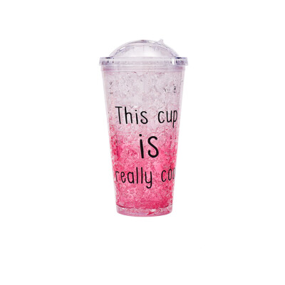 

Gobestart 2019 Cooling Double Plastic Color Changing Slider Broken Ice Cup Student Outdoor