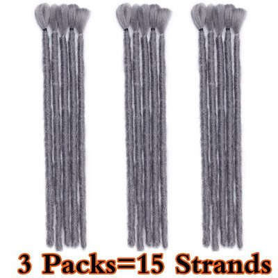 

3 Packs Handmade Dreadlocks Extensions Mens Dreadlocks Fashion Reggae Hair Hip-Hop Style Synthetic Dreadlocks Hair For Men