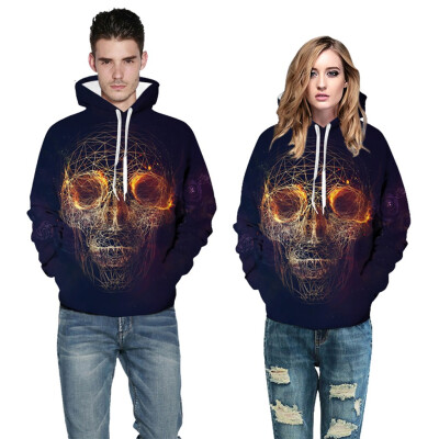 

Toponeto Couples Scary Halloween 3D Printed Party Long Sleeve Hoodie Sweatshirt Top