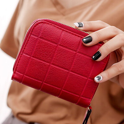 

Tailored Womens Wallet Card Holder Wallets Nubuck Chess Small Zipper Wallet Coin Purse