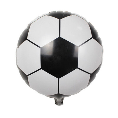 

FUNNYBUNNY 18 Inch Football Aluminum Foil Balloon Soccer Metallic Mylar Balloons