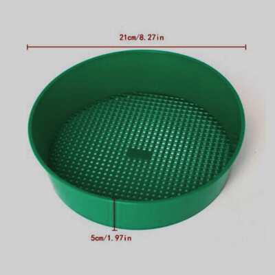 

Plastic Garden Sieve Riddle Green For Composy Soil Stone Mesh Gardening Tool