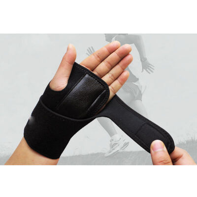

Kozart Useful Splint Sprains Arthritis Band Belt Carpal Tunnel Hand Wrist Support Brace Solid Black Outdoor Band Belt