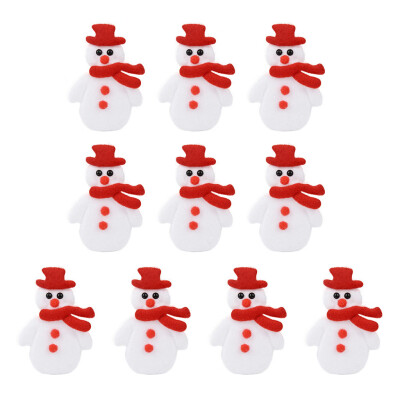 

Siaonvr 10PC Christmas Decoration Accessories Elk Snowman DIY Craft Embellishment