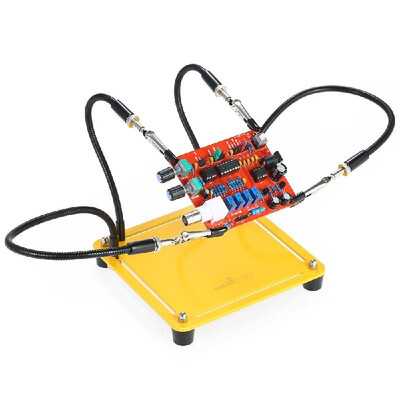 

PCB Fixture Base Arms Soldering Station PCB Fixture Helping Hands Third Hand System Electronic DIY Tools with Metal Base 4 Unive
