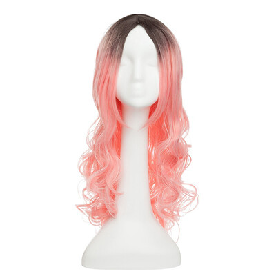 

Ombre Color Cosplay Wigs Wine Red Long Straight Wig Hair 100 Kanekalon Synthetic Heat Resistant Straight Wig for Women
