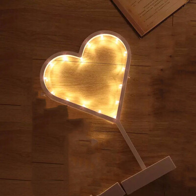 

〖Follure〗Led Nightlight Heart Stars Desk Lamp Rattan Lamp Party Wedding Decoration