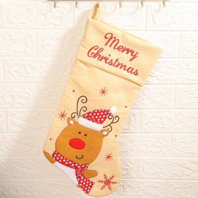 

Tailored Candy Bag Christmas Gifts Tree Ornament Stocking Santa Claus Snowman Sock Decor