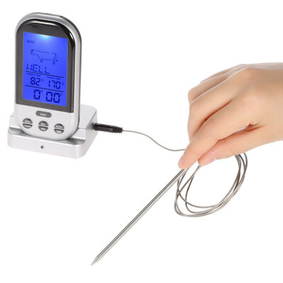 

Kitchen Household Mini Digital BBQ Food Thermometer Meat Probe Temperature Tool