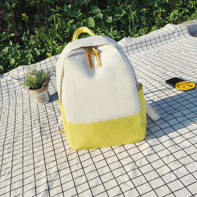 

Fashion Women Canvas Candy Color Printing Backpacks Shoulder Bags Zipper Package