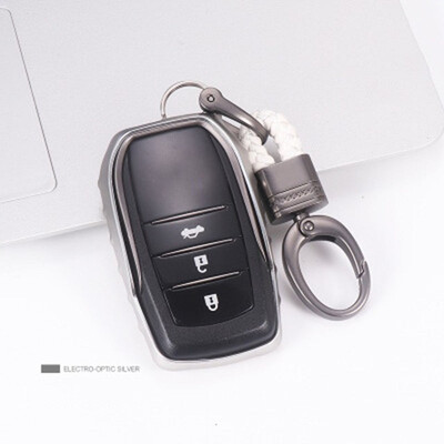 

Soft TPU Car Key Case For AT Toyota Camry Highlander Prado Corolla RAV4 Car Key Cover Shell Car Keychain