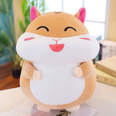 

Tailored Cute Kawaii Cartoon Plush Hamster Funny Toys Soft Stuffed Dolls Kids Gift 35cm