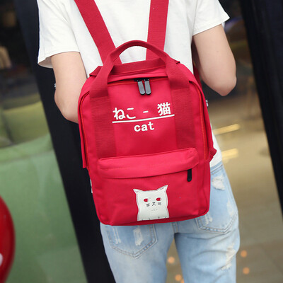 

Tailored Women Teenage Girl Boy Zipper Backpack School Bags Fashion Shoulder Bag