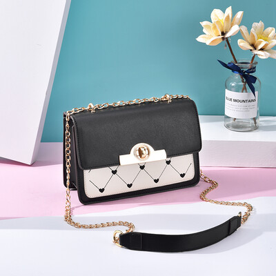 

Chain Little Girl Spring&Korean Edition Fashion Baitao Slant Bag Girls One Shoulder Colour Small Square Bag