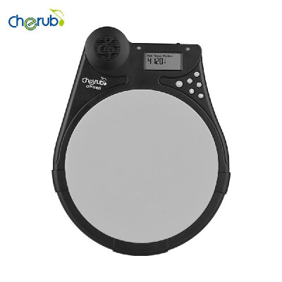 

Cherub DP-950 Mute Drum Tutor Portable Digital Drum Practice Pad with 9 Preset Drum Styles 4 Training Modes Metronome Function LCD