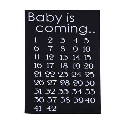 

DIY Fabric Patches Baby is Coming Baby Birth Countdown Cloth Accessories