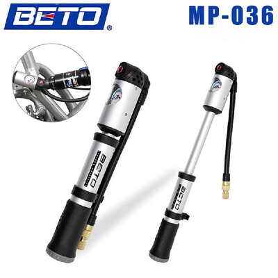 

Cycling Bicycle Bike Shock Absorber Suspension Pump Tire Inflator Air Pump with Pressure Gauge 300 PSI BETO MP-036