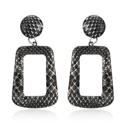 

New Big Geometric Drop Earrings for Women Punk Vintage Statement Earrings Snake Skin Party Jewelry Gift