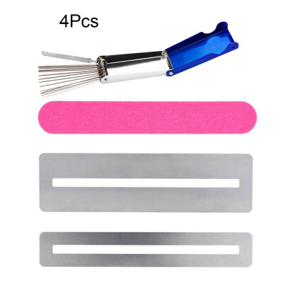 

Guitar Repair Tools Kits with Fretboard Polishing Metal Gasket Grinding Sheet Sanding Files 4pcs