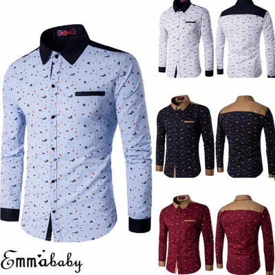 

Fashion Men&39s Luxury Long Sleeve Shirt Casual Slim Fit Stylish Dress Shirts Tops