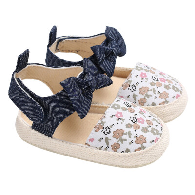 

Baby Infant Kids Girl Bowknot Soft Sole Crib Toddler Newborn Shoes