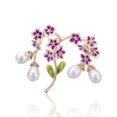 

Pearl Rhinestone Flower Brooch Jewelry Clothing Accessories Fashion Imitation