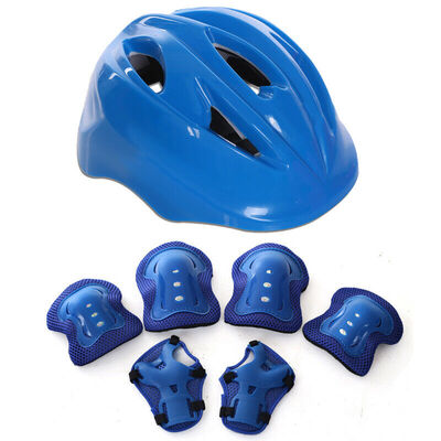 

Kids Boy Girl Safety Helmet Knee Elbow Pad Sets For Cycling Skate Bike