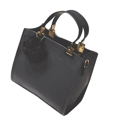 

Tailored Womens Fashion Leather Shoulder Bags with Corssbody Bag&Handbag Black