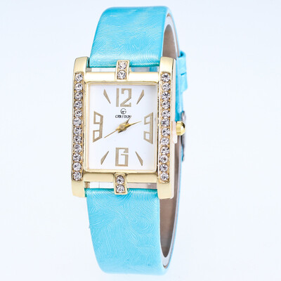

European&American fashion watches womens digital square head diamond p
