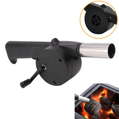 

Siaonvr Outdoor Bbq Hand Crank Powered Fan Air Blower For Picnic Barbecue Fire Equipment