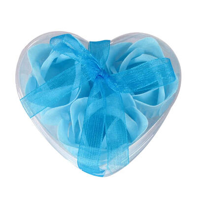 

3pcsBox Rose Flower Body Bath Scented Soap with PVC Box Valentine Day Gift
