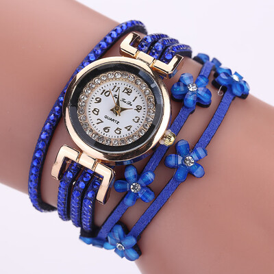 

Wrapping table brand fashion watch fashion belt rhinestone winding bracelet watch