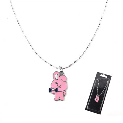 

KPOP BTS Bangtan Boys Cartoon Necklace Metal Alloy Jewelry Women Girl Student