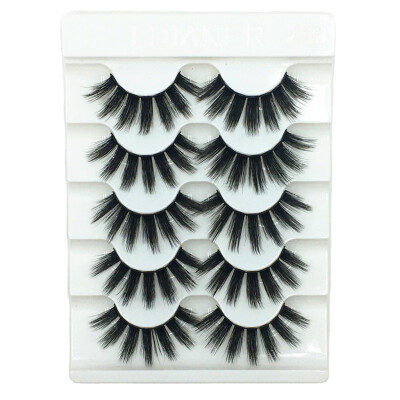 

Gobestart Sexy Party 3D False Eyelashes Lashes Voluminous Eye Lashes 5 Pair Makeup Lashes