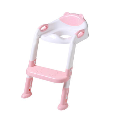 

Folding Baby Potty Infant Kids Toilet Training Seat with Adjustable Ladder