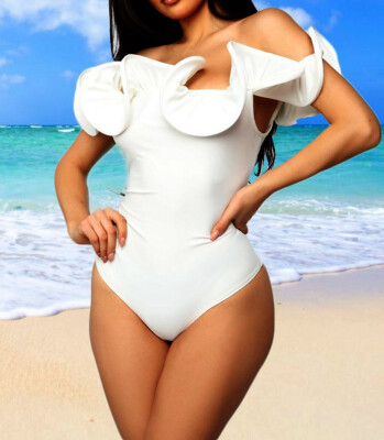 

Womens One-Piece Swimsuit Monokini Swimwear Bikini Push-up Padded Bra Jumpsuit