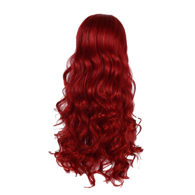 

〖Follure〗Womens Fashion Wig Red Synthetic Hair Long Wigs Wave Curly Wig