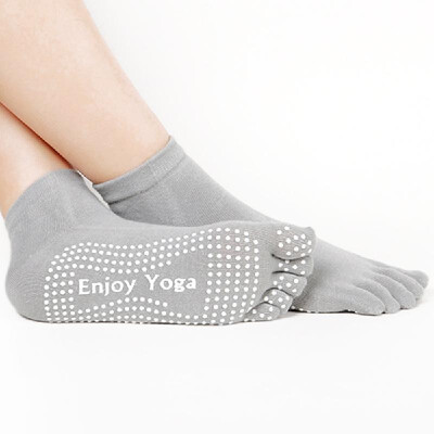 

Women Five Fingers Apart Cotton Yoga Non-slip Socks Silicone Massage Fitness Socks