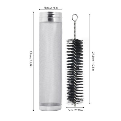 

Greensen 304 Stainless Steel Beer Brewing Mesh Filter With Cleaning Brush Juice Wine Making Filters for