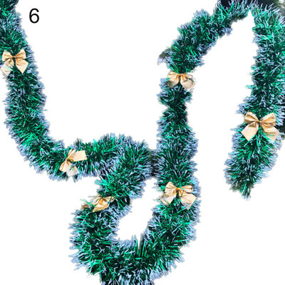 

Christmas Green Plastic Bowknots Balls Garland Tree Ornaments Xmas Party Decor