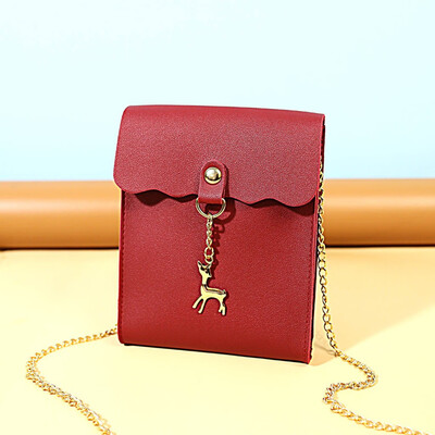 

Tailored Fashion Lady Shoulders Small Square Bag Letter Purse Mobile Phone Messenger Bag