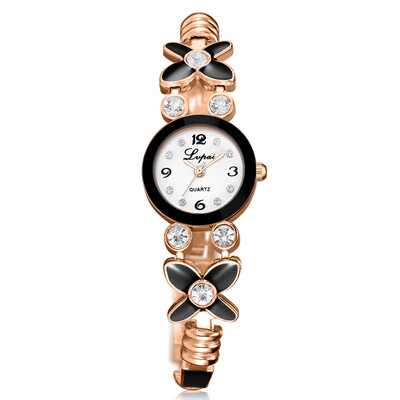 

Hot Selling Womens Watches Roman Numerals Dial Ladies Fashion Quartz Wristwatch With Rhinestone Bracelet Clock Bayan Saat