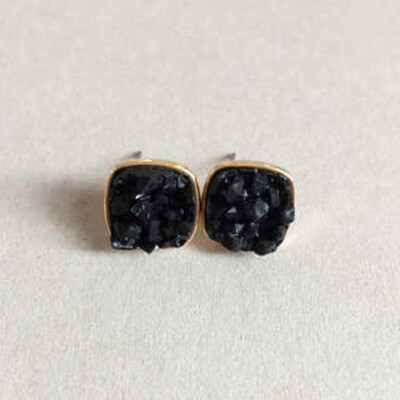 

Handmade Small Natural Stone Earrings For Women Men Jewelry Stud Earring Valentines Day