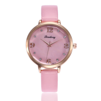 

Korean fashion ladies belt watch digital diamonds