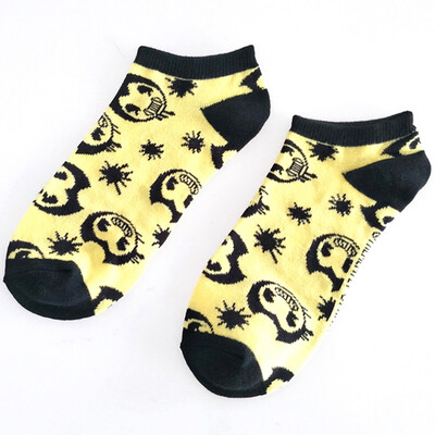 

New Cartoon Avatar Couple Boat Socks Mens Womens Socks Cute Short Socks