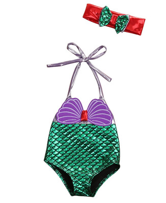 

Cute Toddler Baby Kids Girls Mermaid Shell Bikini Swimsuit Swimwear Bathing Suit Summer Beachwear Clothes