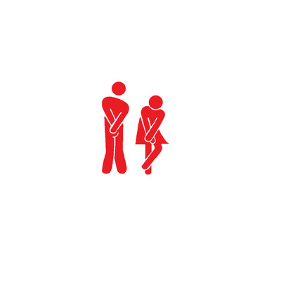

Gobestart Removable Cute Man Woman Washroom Toilet WC Sticker Family DIY Decor